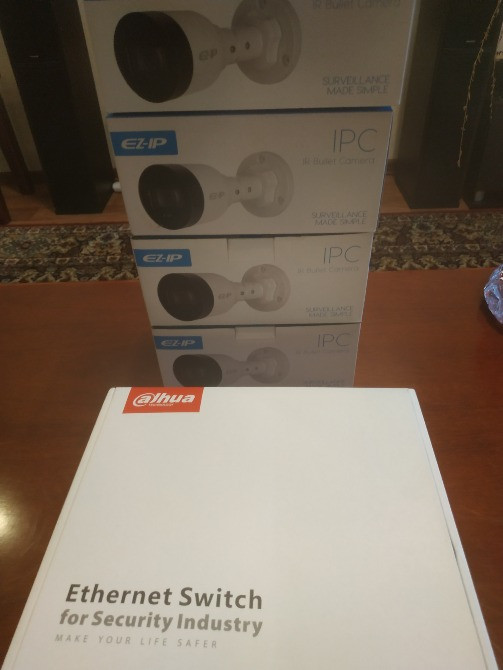Комплект видеонаблюдения регистратор, коммутатор, 4 камеры Dahua Днепр - изображение 6