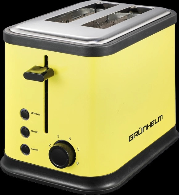 Тостер Grunhelm GTR017Y 750 Вт желтый Київ - зображення 1