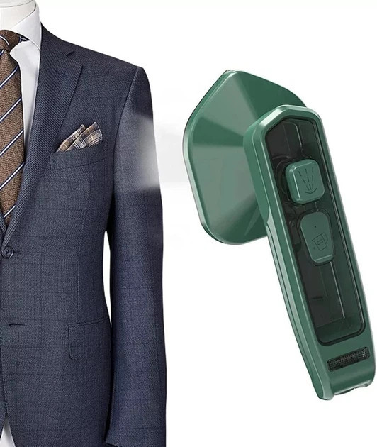 Утюг мини с отпаривателем 2 в 1 Dry Iron With Spray FZ-688 30 Вт зеленый Київ - зображення 2