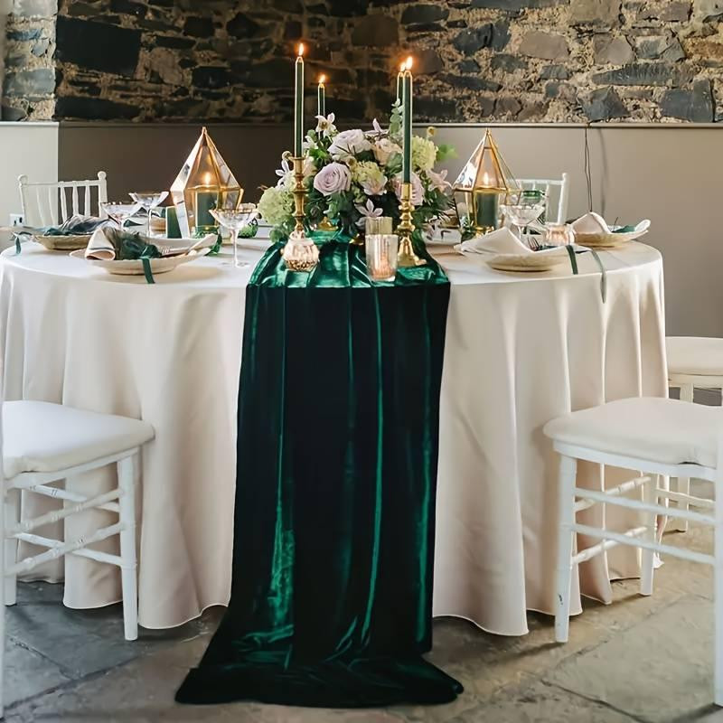 Дорожка-раннер бархатная Leeseph 300 см зелёная Одесса - изображение 3