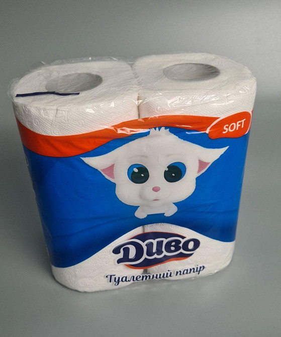 Туалетная бумага  белая Диво SOFT ( 4 шт/пач) Харків - зображення 1