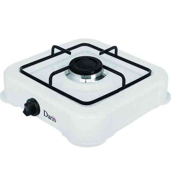 Плита настольная газовая DARIO DR105G White 29,5х29х6,5 см белая Киев
