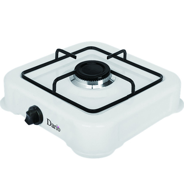 Плита настольная газовая DARIO DR105G White 29,5х29х6,5 см белая Киев - изображение 1