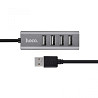 Переходник HUB Hoco HB1 USB to USB 2.0 (4 port) (1m) Херсон
