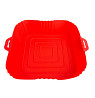 Форма в аерогриль квадртаная силиконовая 20219 22х22х7 см красная Київ