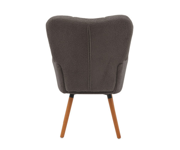 Крісло Флор тканина сіра букле тедді Днепр - изображение 6