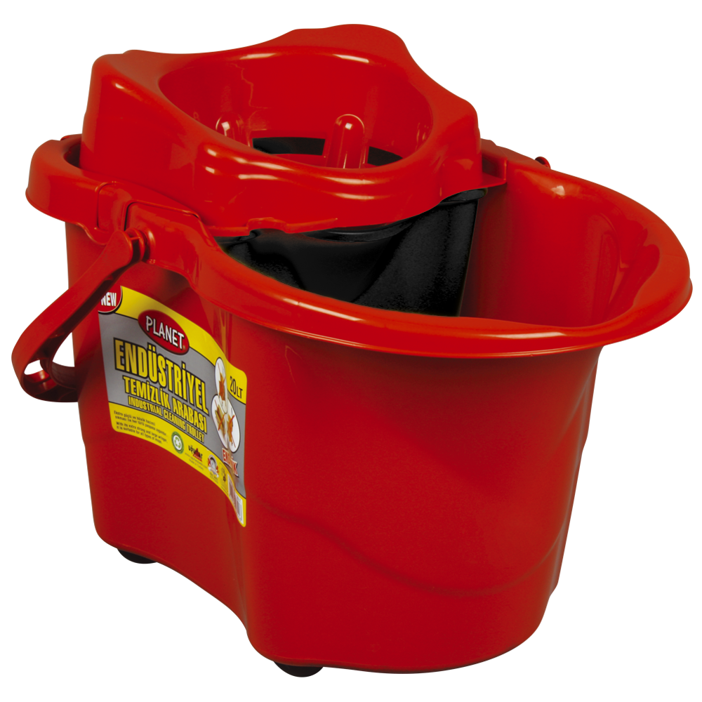 Ведро для уборки Planet 20 л промышленное красное Киев - изображение 1