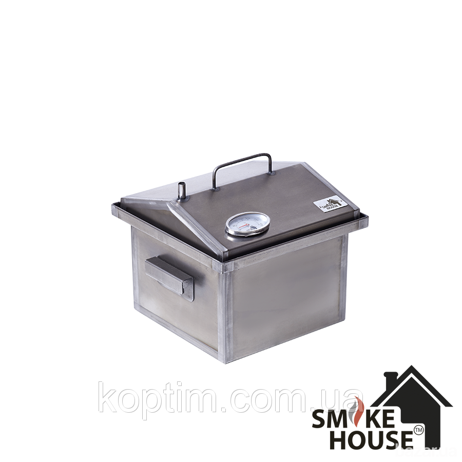 Универсальная домашняя коптильня SmokeHouse S Original с термометром Харків - зображення 1