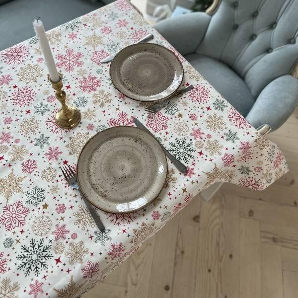 Скатерть с тефлоновим покрытием  1,4х2,4м Снежинки Одесса - изображение 10