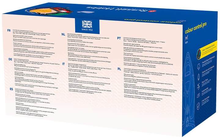 Утюг Russell Hobbs Colour Control Pro Iron 27280-56 2400 Вт синий Киев - изображение 9