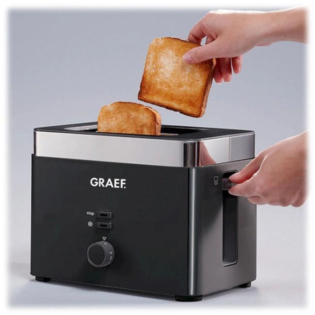 Тостер Graef TO-62 1000 Вт черный Київ - зображення 2