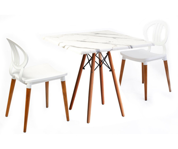 Стілець Турин пластиковий білий Днепр - изображение 2