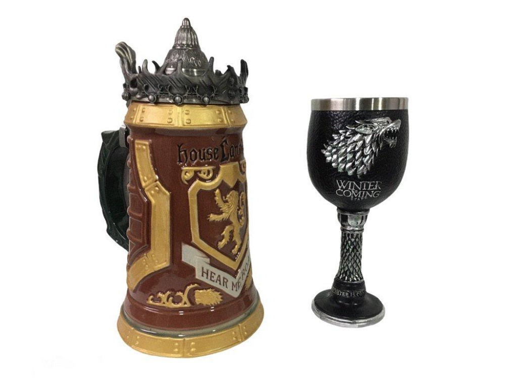 Подарочный Набор Кружка Game Of Thrones House Lannister Stein Игра Престолов Дом Ланнистеров и Дом С Киев - изображение 4