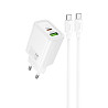СЗУ Hoco N63 Gentle PD30W+QC3.0 (1USB-A/1C) + кабель Type-C to Type-C Херсон