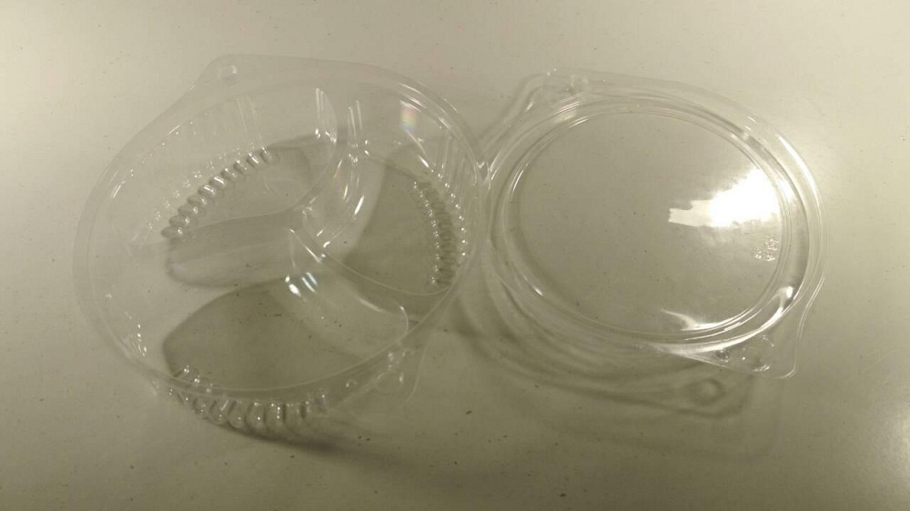 Одноразовая упаковка для продуктов, контейнер круглый ПС-481 (V500мл/198*168*40), 50шт, 3 секции Харьков - изображение 2