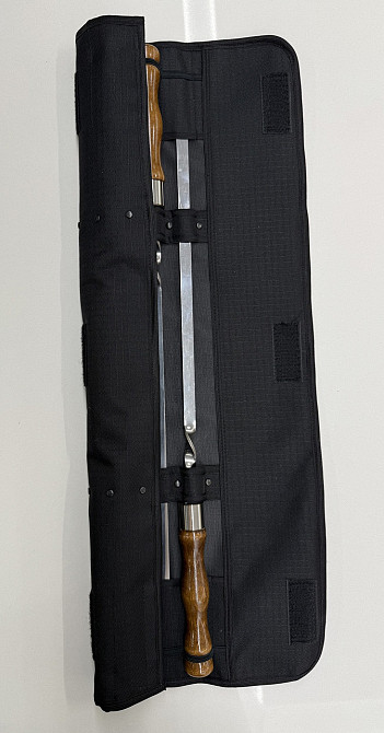 Набор шампуров с деревянной ручкой из нержавеющей стали "каштан" Харків - зображення 2