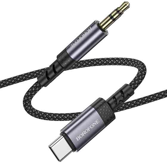 Аудио кабель Aux Borofone BL24 Graceful Type-C to AUX 3.5mm) (1m) Херсон