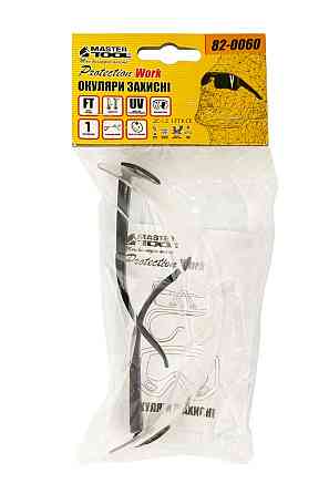 Очки открытые MASTERTOOL панорамная линза ANTI-SCRATCH мягкий носоупор регулируемые дужки l-класс пр Харьков