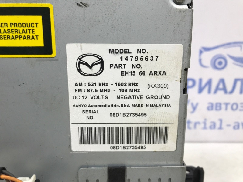Магнитофон Mazda CX 7 2006-2012 EH1566ARXA (Арт. 43214) Київ - зображення 4