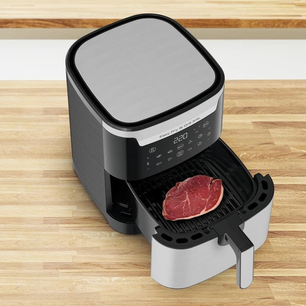 Мультипечь Tefal Easy Fry & Grill XXL EY801D15 6.5 л 1830 Вт серебристая Киев - изображение 9