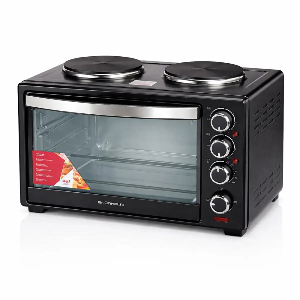 Печь электрическая Grunhelm GNM33RHP 33 л 1800 Вт черная Киев - изображение 1