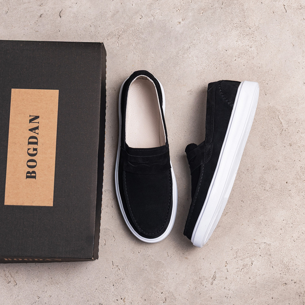 Мужские кожаные лоферы Urban Style Black Київ - зображення 9