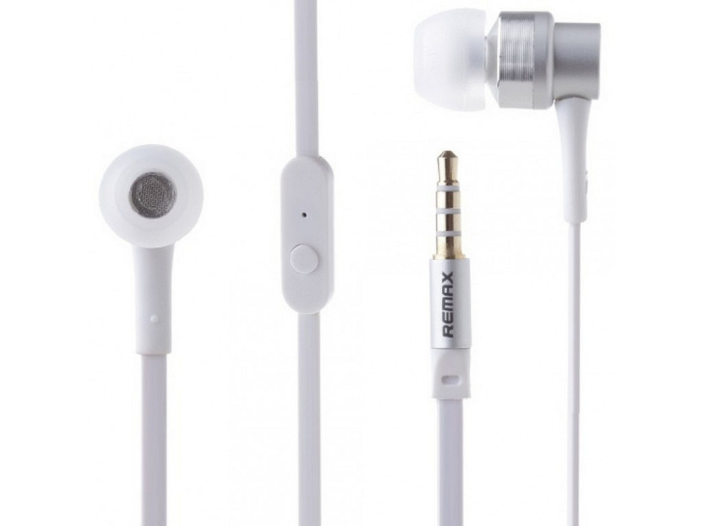 Вакуумные наушники RM-535 Silver Remax 330204 Київ - зображення 1