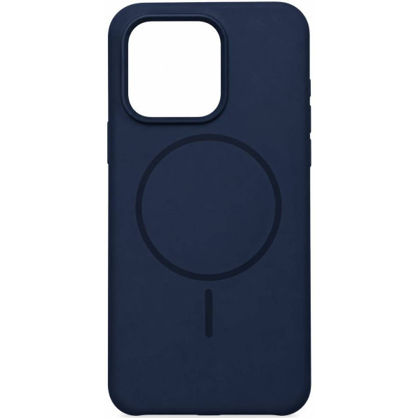 DM Чохол Silicone Case Thin Circle with MagSafe для iPhone 15 Pro Max Sapphire Blue Харьков - изображение 3