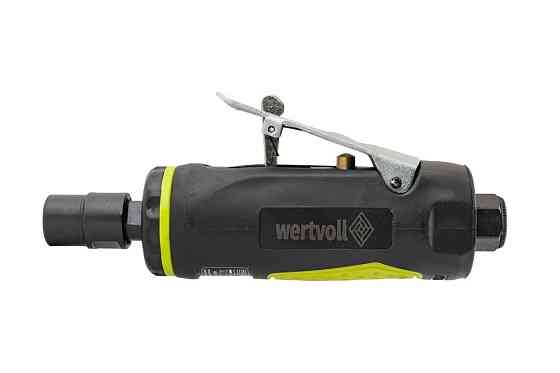 Шлифмашина пневматическая прямая WERTVOLL 1/4" цанговый зажим 6 мм 25000 об/мин 100 л/мин 6.3 bar TP Харьков