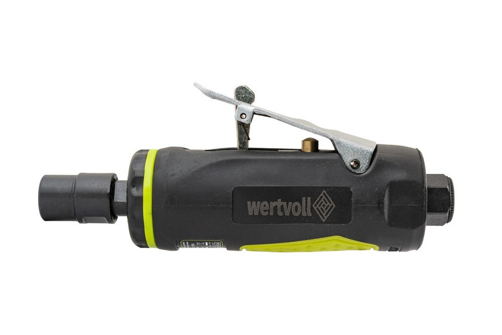 Шлифмашина пневматическая прямая WERTVOLL 1/4" цанговый зажим 6 мм 25000 об/мин 100 л/мин 6.3 bar TP Харьков - изображение 2