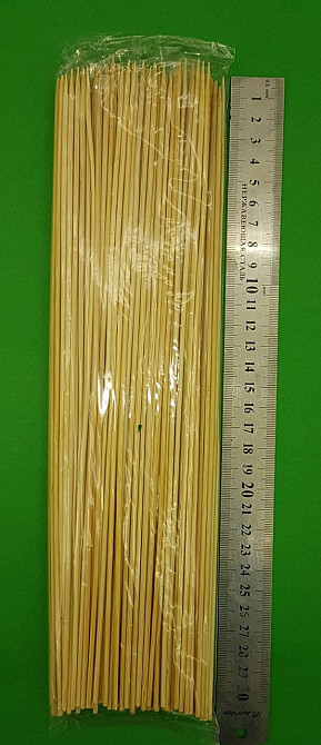 Бамбуковые палочки для шашлыка/закусок, 30 см, 200шт\пач; 2,5мм Харьков - изображение 2