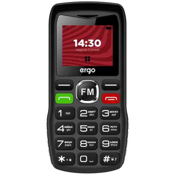 Телефон ERGO R182 Black Харків
