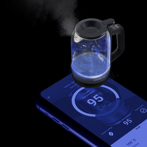 Электрочайник Polaris WIFI IQ Home Black PWK 17107CGLD 1.5 л черный Київ - зображення 8