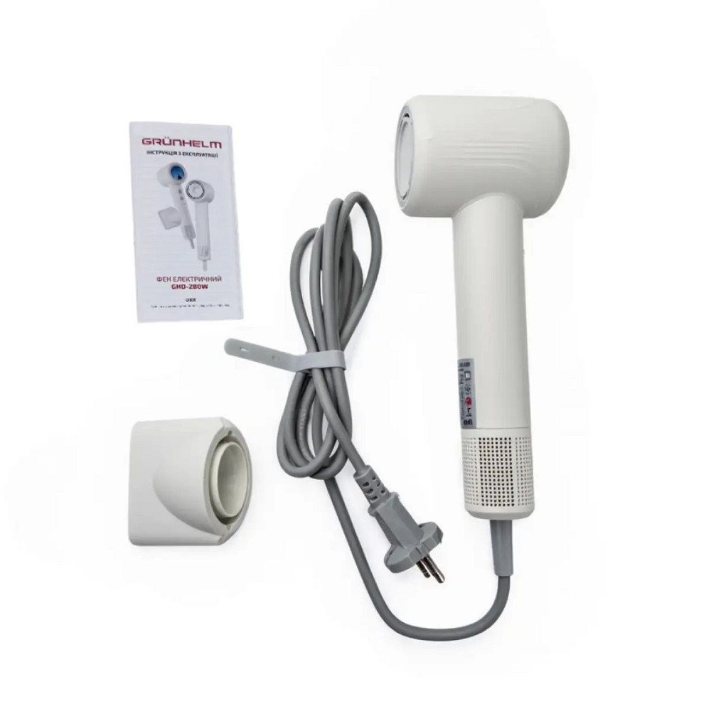 Фен Grunhelm GHD-280W 1600 Вт белый Киев - изображение 2