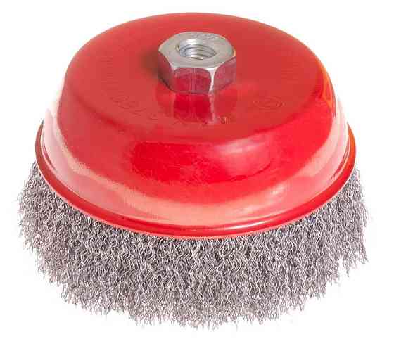 Щетка торцевая MASTERTOOL из рифленой проволоки Ø 150 мм М14 19-7215 Харьков