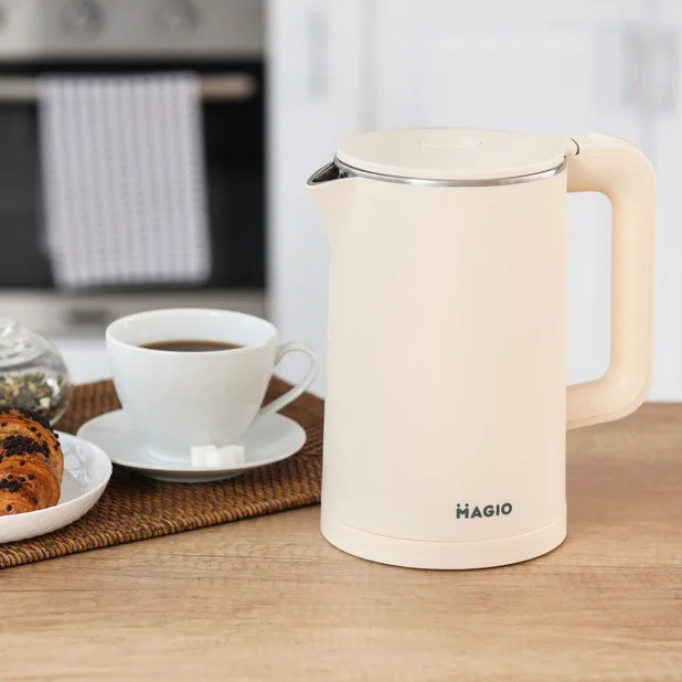 Электрочайник Мagio MG-502 1.5 л бежевый Київ - зображення 2