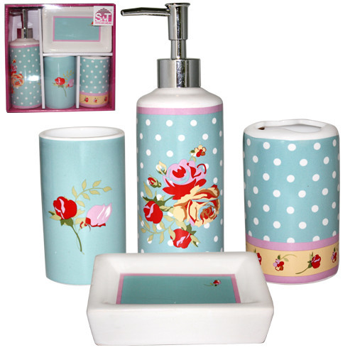 Набір аксесуарів для ванної кімнати 4 предмета Вінтаж SNT 888-06-016 Киев - изображение 1