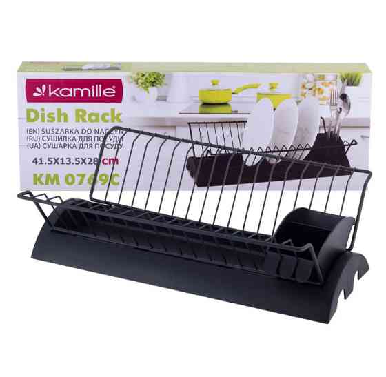 Сушарка для посуду 41,5х26х11,5 см Black Kamille KM-0769C Киев