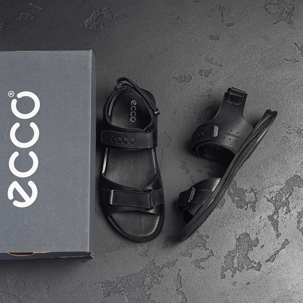 Мужские кожаные сандалии Sport Black Київ - зображення 10