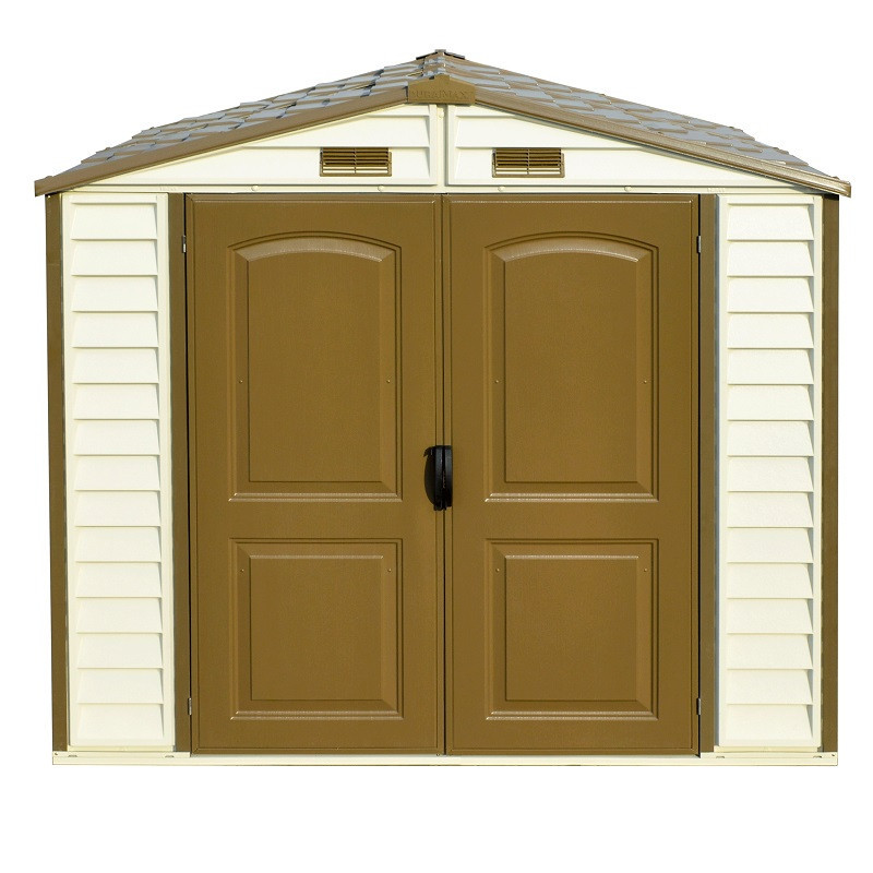Сарай пластиковый StoreAll 245x168x220 см слоновая кость, коричневая крыша Киев - изображение 3