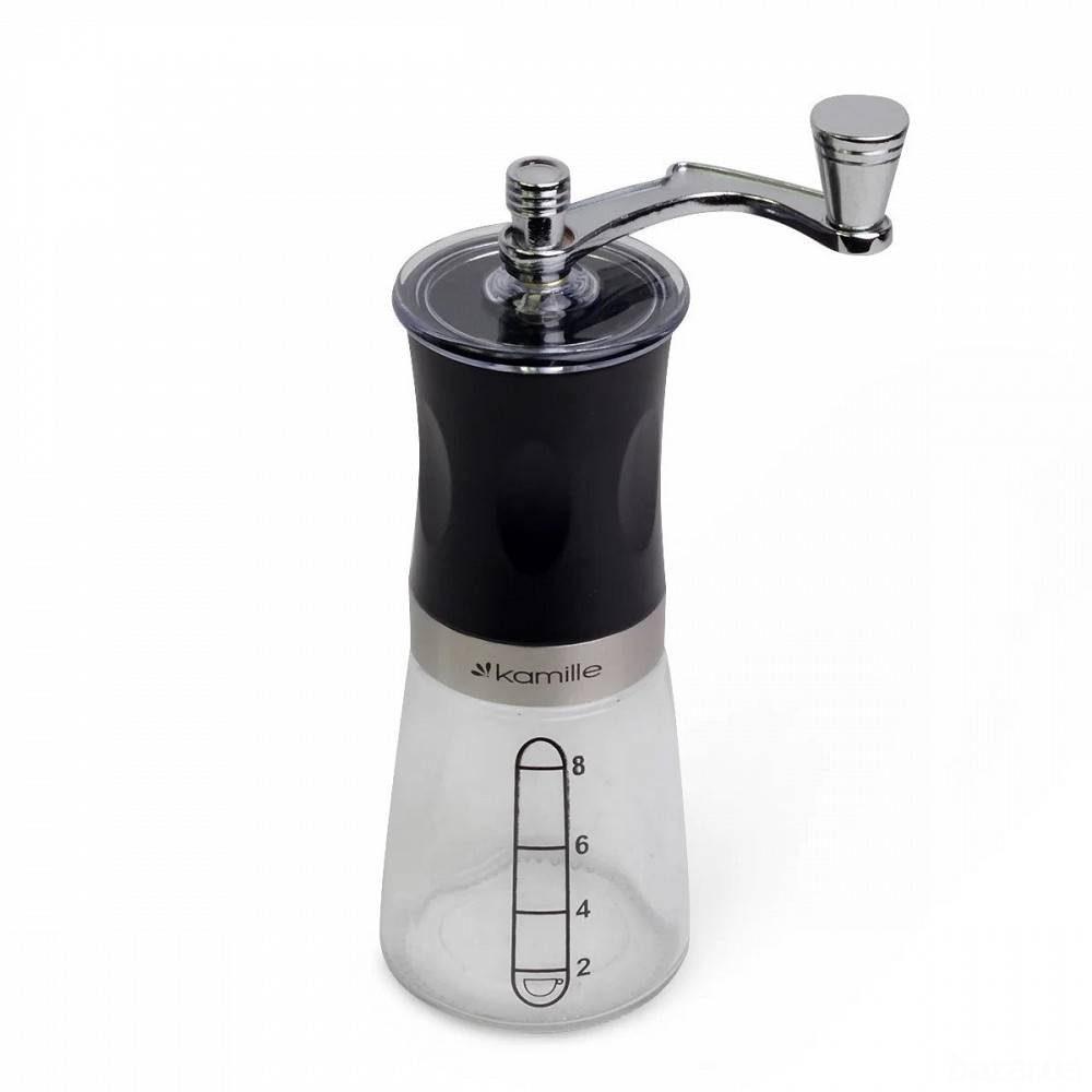 Кофемолка Kamille механическая с мерной шкалой Одеса - зображення 2