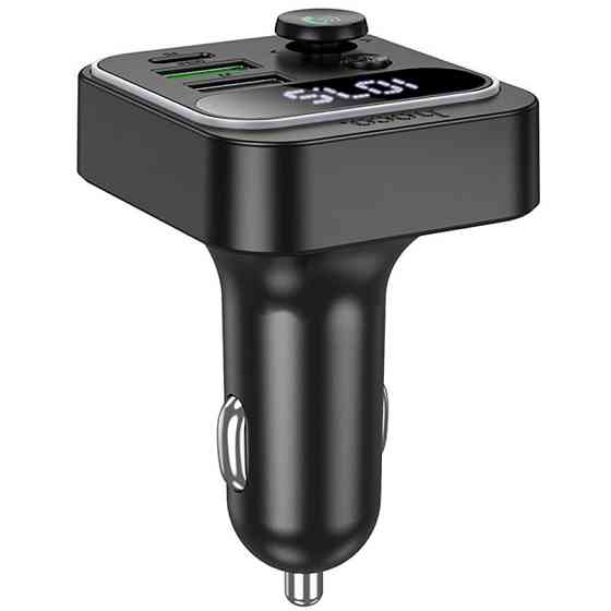 Уценка АЗУ FM модулятор Hoco E85 Tiger PD20W+QC3.0 (2USB-A/1C) Херсон