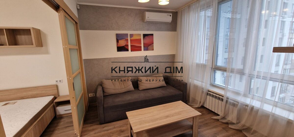 Оренда комфортна 1 к. Кв. студія, в новому будинку, ст. м. Вирлиця. № 11152579 Киев - изображение 8
