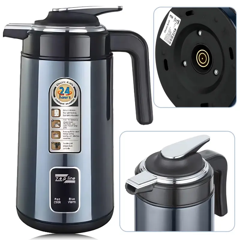 Електричний чайник термос 3L 2200Вт Zepline ZP123 з показниками температури Одесса - изображение 4