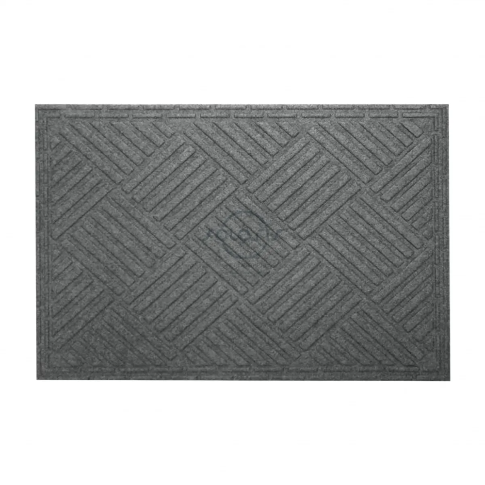 Коврик грязезащитный на резиновой основе, 40х60х0,5 см, серый Київ - зображення 7