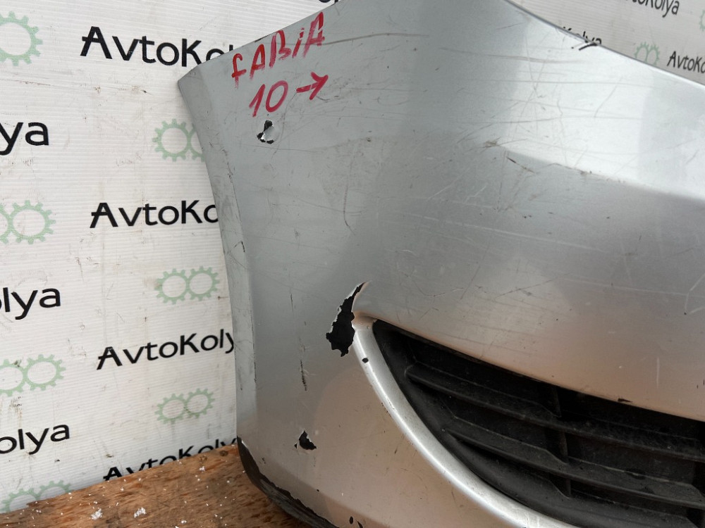 Бампер передний Skoda Fabia II 2010-2015 (универсал) Ковель - зображення 4