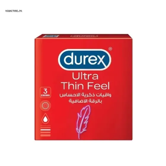 Durex Feel Thin Condoms 3 Pack In Quetta - 03000946855 Одеса
