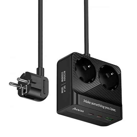 Удлинитель Hoco AC27 Descanso (PD30W/2C/1A/2xSocket) (2m) Херсон