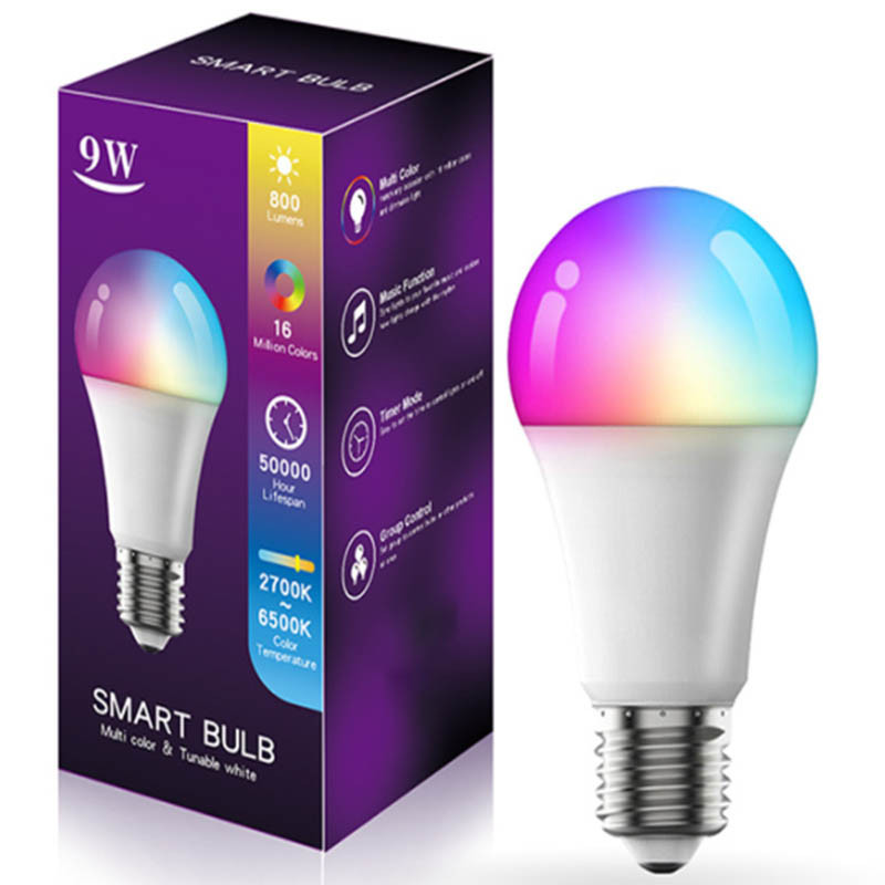 Светодиодная RGB лампочка Smart bulb light 1 with Bluetooth E27 with app Херсон - зображення 7