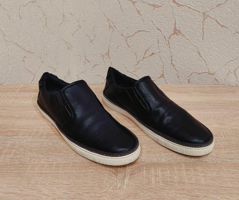 Оригінальні шкіряні чоловічі туфлі сліпони Dr. Scholl's 46р./28 см Раздельная - изображение 4